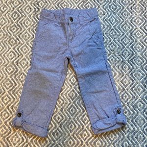 Janie and Jack linen roll up pants